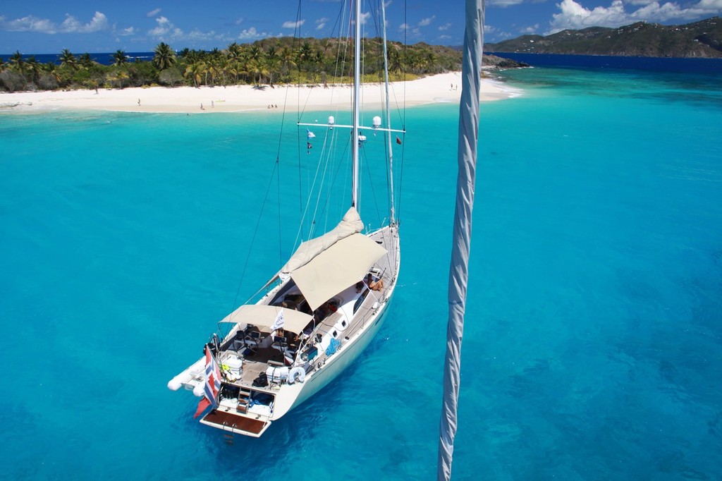 Swan 66, Godot enjoying the day off Sandy Cay in the British Virgin Islands (c) Nautor’s Swan & Yacht Shots BVI ©  SW